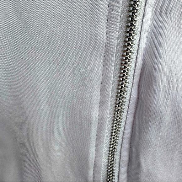 Forever 21 - Satin Gray & pink bomber jacket, Size M - Picture 4 of 7